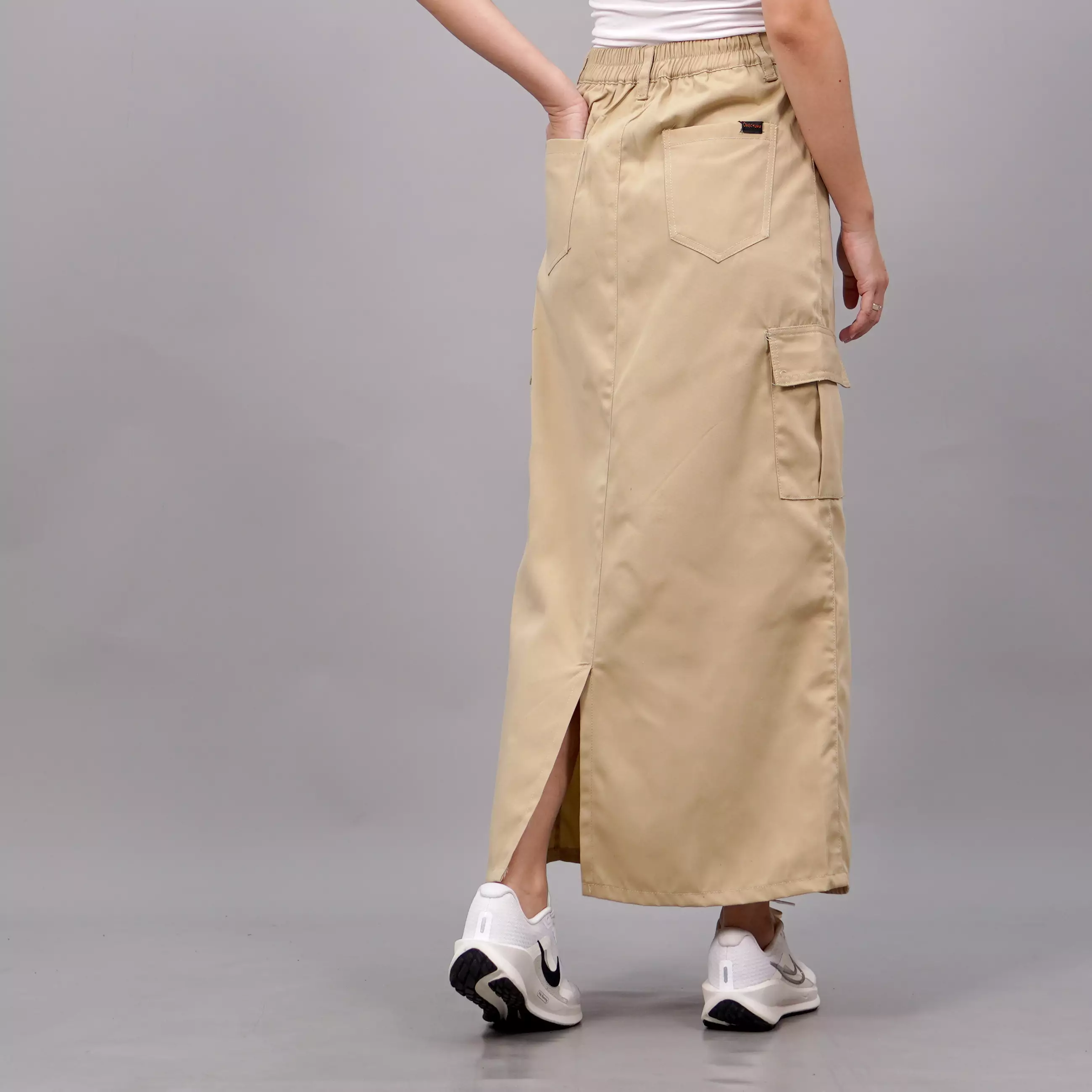 MAGGIE Rok Cargo Kekinian Rok Model Terbaru Rok Kargo - KREM