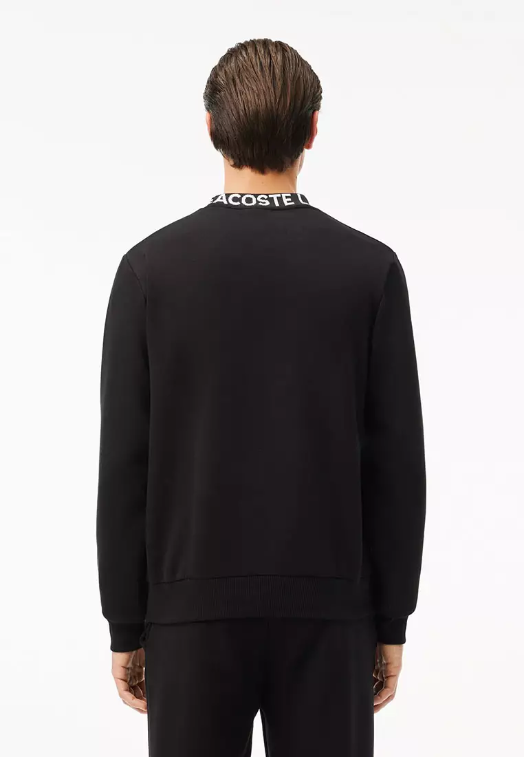 Logo Jacquard Collar Double Face Sweatshirt