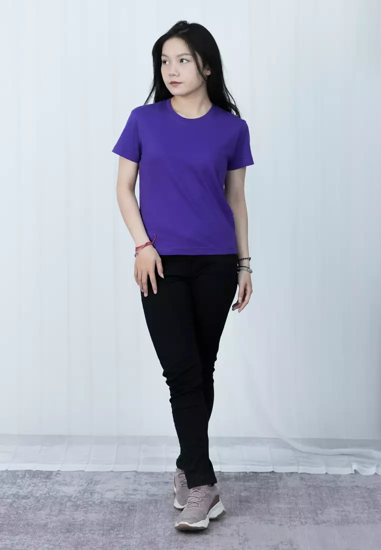 LGS - Kaos Wanita - Lengan Pendek - Motif Polos - Color Series - LTS.001