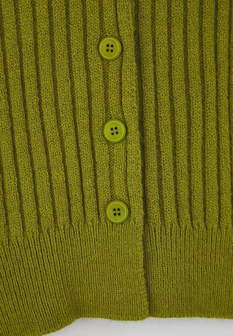 Wardrobe Essentials Wide Fit Ribbed Soft Textured Knit Cardigan