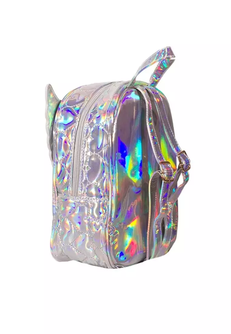 Holographic discount mini backpacks