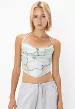 Mint/Chain Print