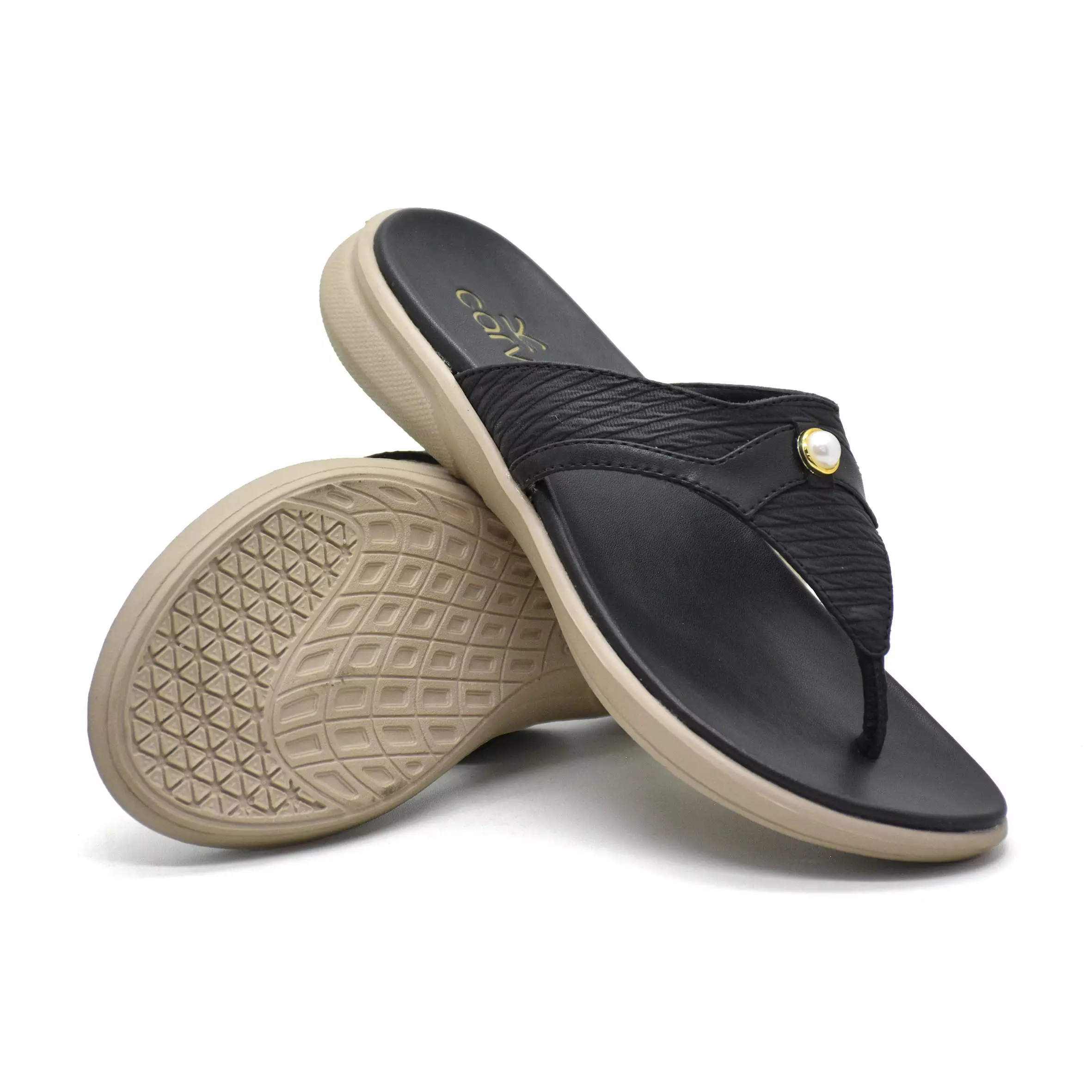 Carvil Sandal Wanita Fukui-01 L Black