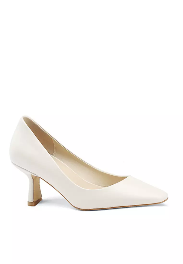 Discount on Twenty Eight Shoes  shoes - SKU: VANSA Simple Top Layer Cowhide High Heel Pumps VSW-H0205857A