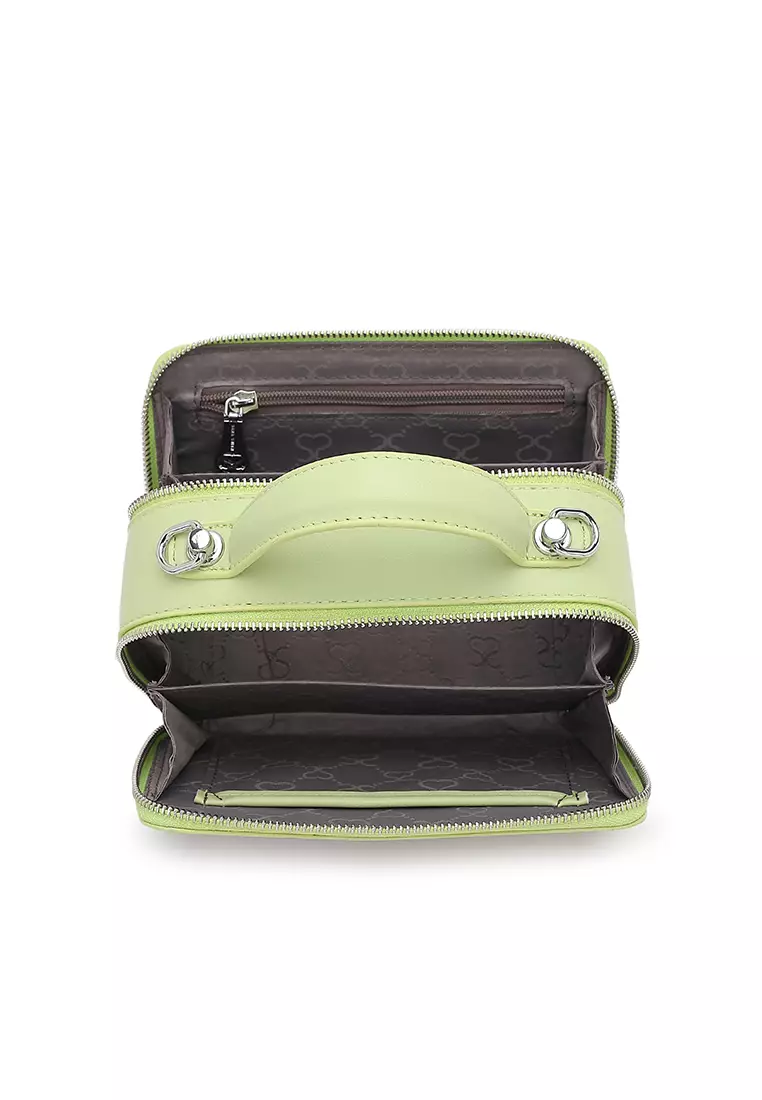 Women's Logo Top Handle Bag / Sling Bag / Crossbody Bag (Tas Selempang / Tas Tangan) - Hijau