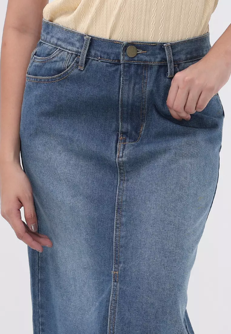 Denim Maxi Skirt Ladies