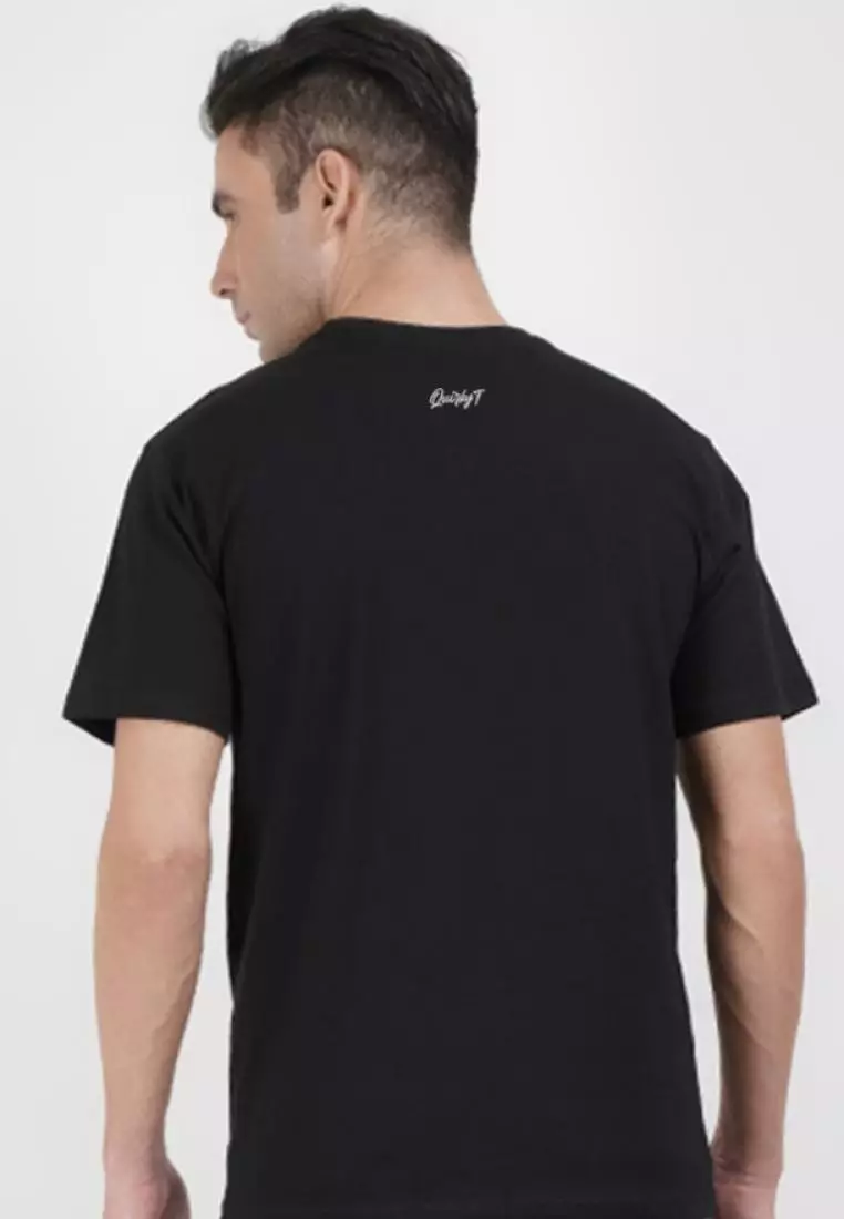 Enjoy Life Black Cotton Short Sleeve Crew Neck Regular Fit T-Shirt