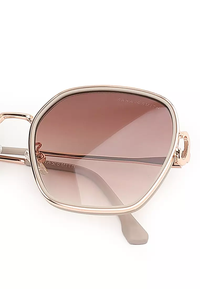 Unisex Fashion Sunglasses (Kacamata Hitam) - Abu-Abu / Cokelat