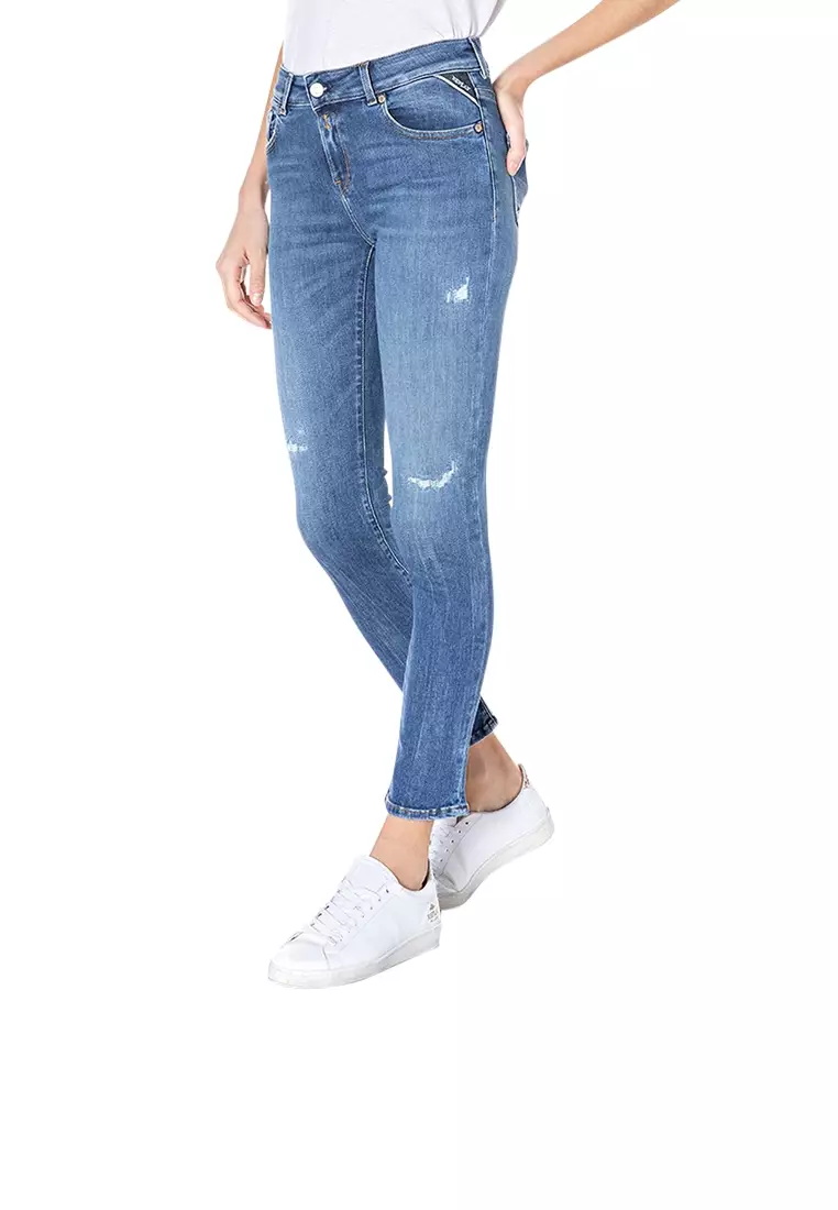 REPLAY SLIM FIT BROKEN EDGE FAABY JEANS