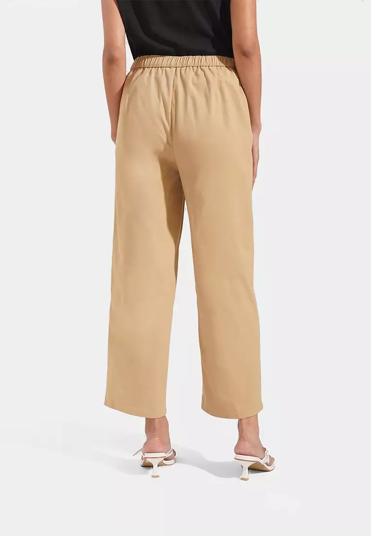 Cozy: Pull Up Straight Leg Trousers