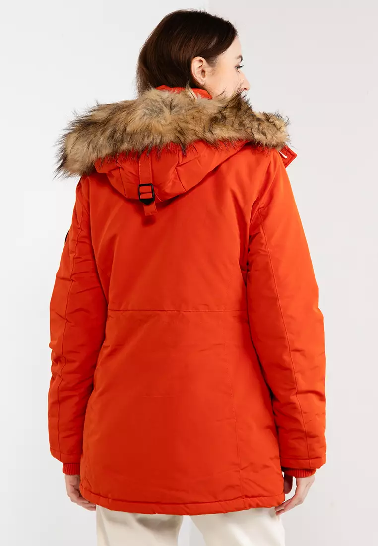 Orange parka store