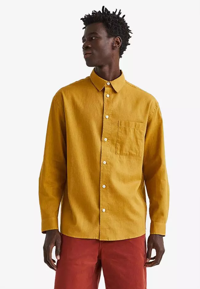 Mustard shop top h&m