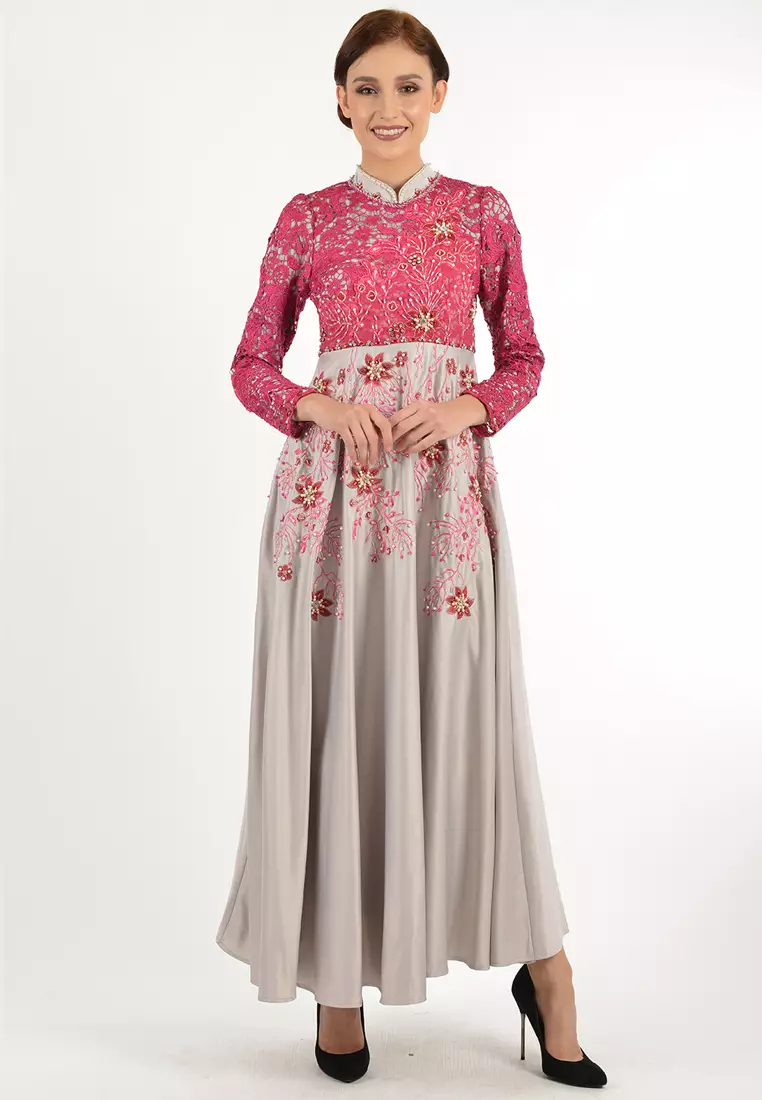 Bibiq Gamis Brokat Satin