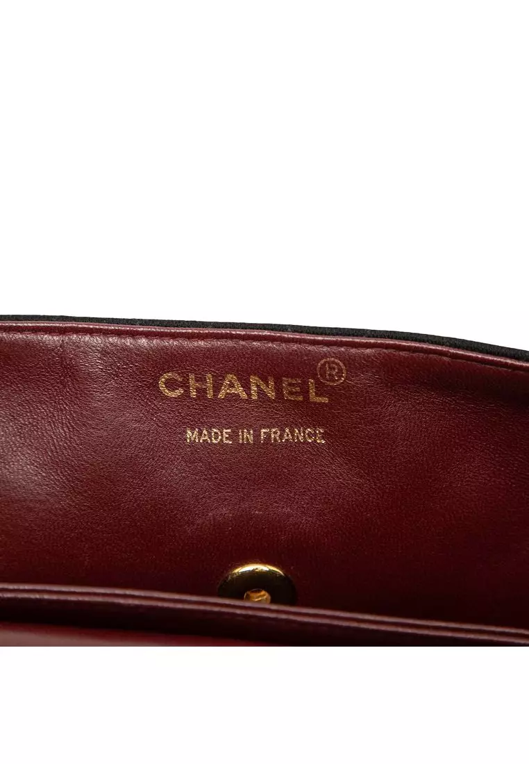 Pre-Loved Chanel Cc Quilted Jersey And Lambskin Trimmed Single Flap