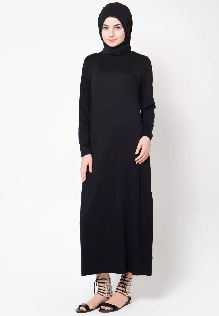 JV Hasanah Manset Gamis Black | Inner Manset Gamis Rayon Adem