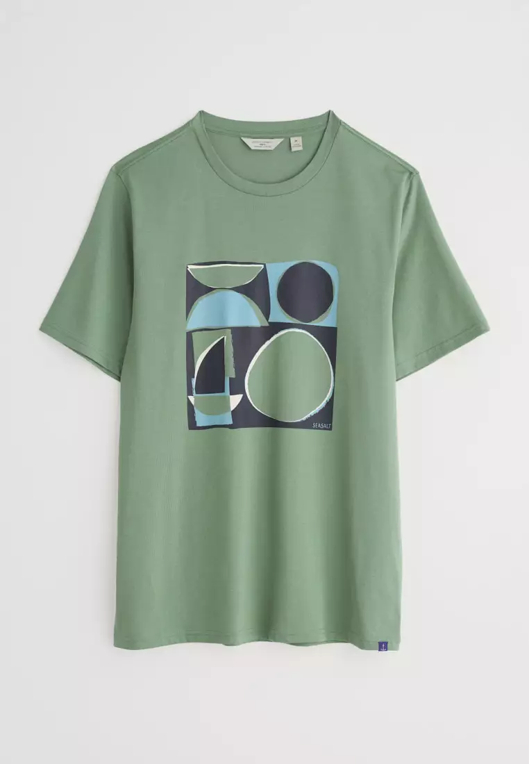 Seasalt Cornwall Green Midwatch T-Shirt