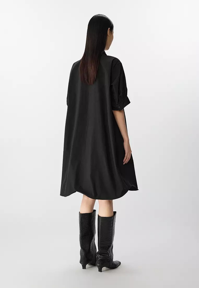 Cotton short-sleeved dress