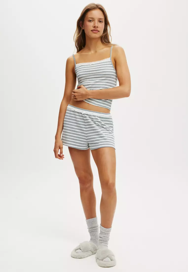 Peached Jersey Lace Cami Top