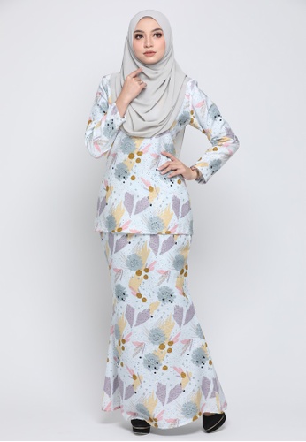 Buy Kurung Moden Eryna - Baby Blue from Nur Shila in Blue only 169