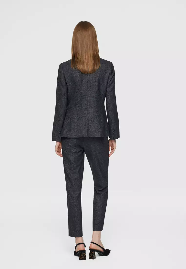 Long Sleeve Easy Fit Suit Blazer