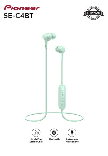 Jual Pioneer Pioneer Earphone Bluetooth Se C4bt Green Original Zalora Indonesia