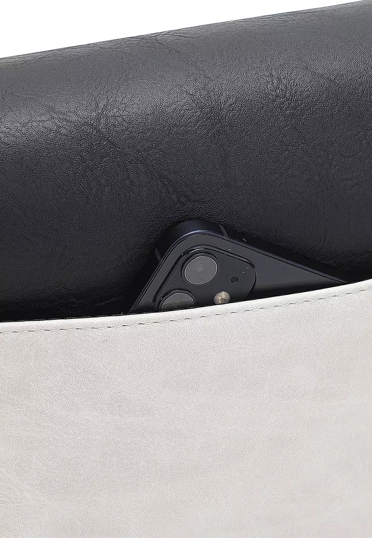 Men's Sling Bag / Crossbody Bag (Tas Selempang Pria) - Biru/Putih