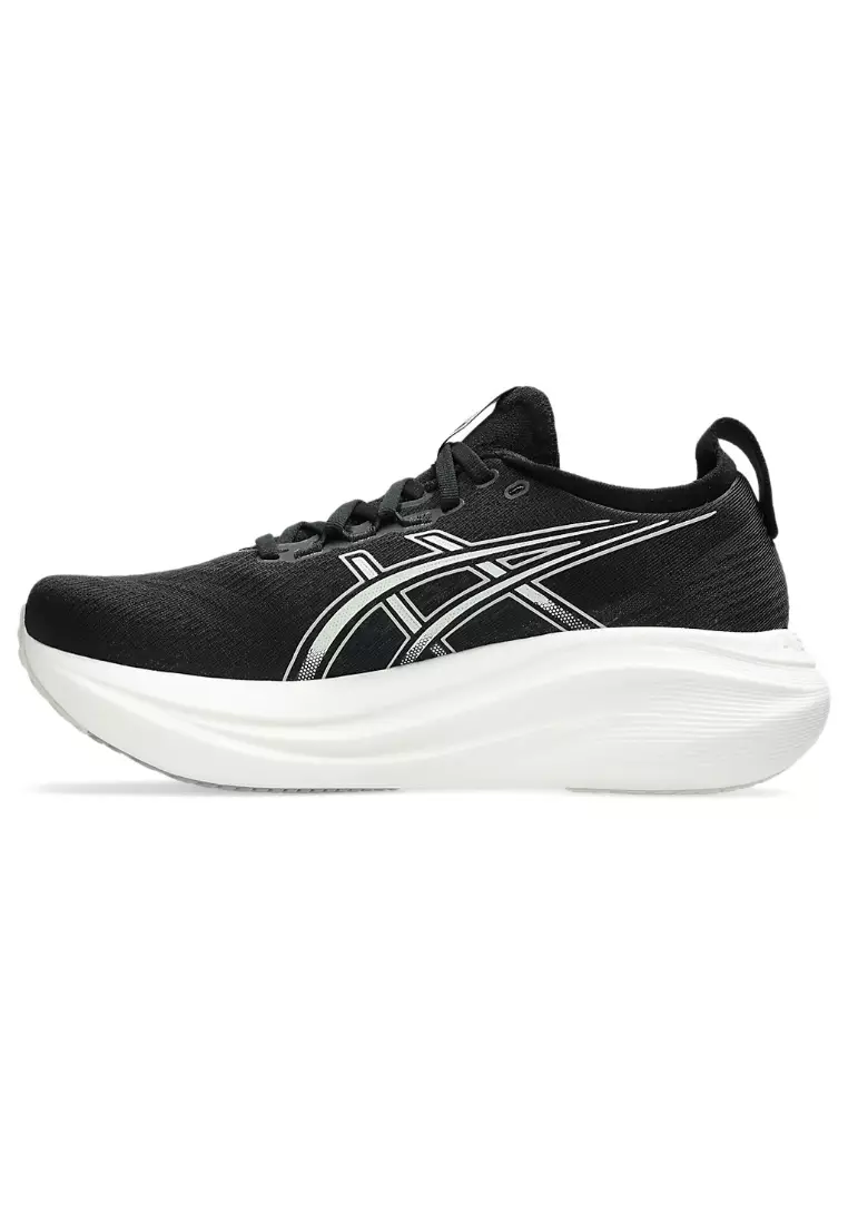 GEL-NIMBUS 27 (D WIDE) WOMEN RUNNING SHOES (BLACK)
