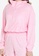 MISSGUIDED pink Towelling Half Zip Top And Shorts Set 9B751AAD003851GS_2