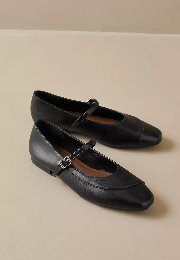 French Style Microfiber Leather Mary Jane Shoes WW821-2