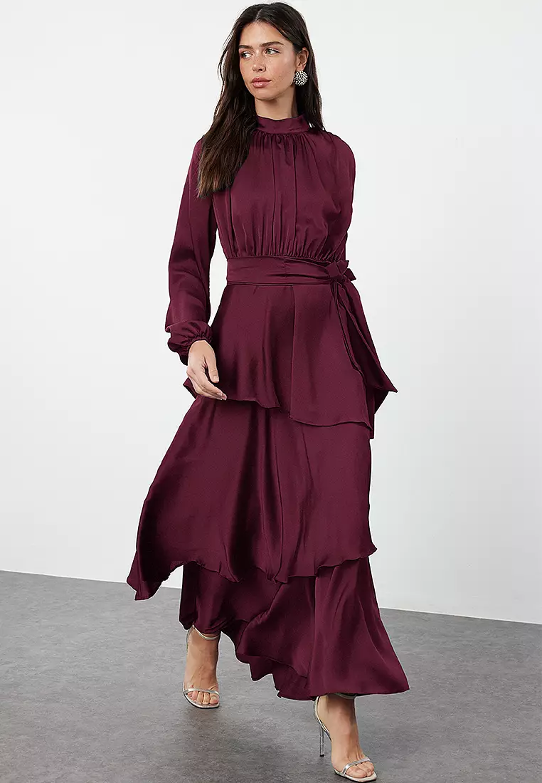 Belted Layered Dress Edited