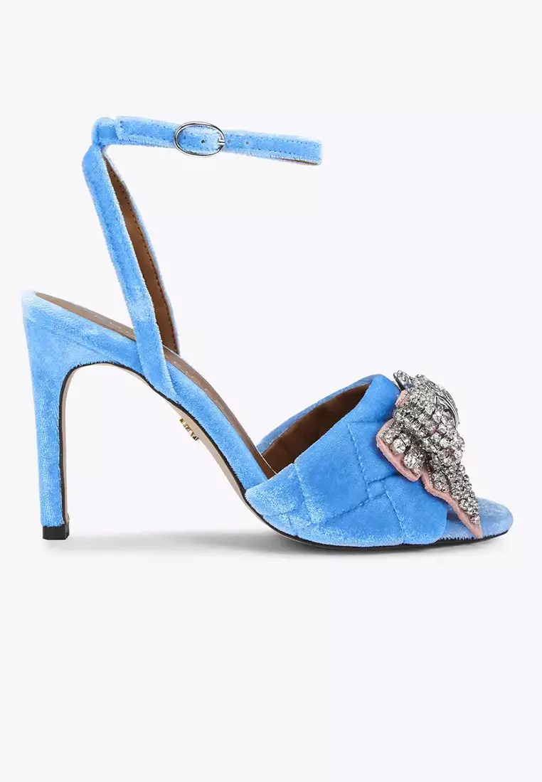 Discount on Kurt Geiger  shoes - SKU: Kensington Bow Sandal Blue
