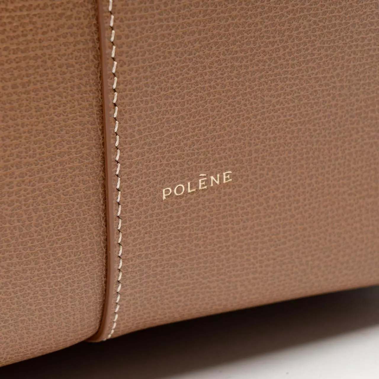 Cyme Tote Textured Calf Leather Camel