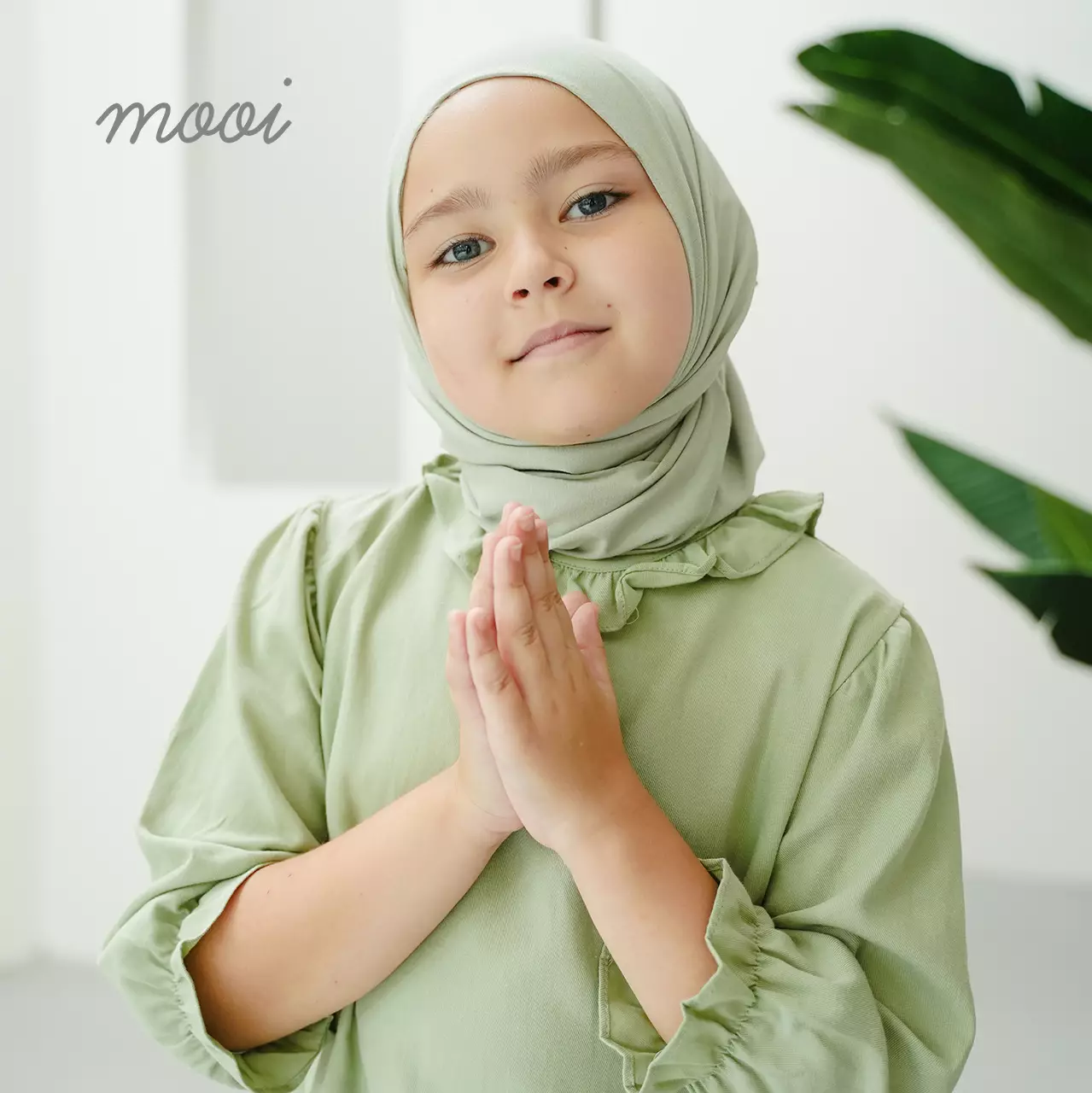 Mooi Pashmina Instan Anak Hijab Anak V1 - Dusty Pink