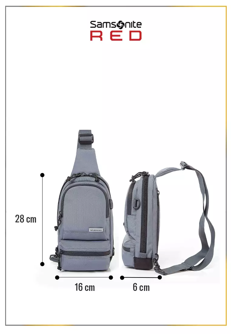 Samsonite Red Label Clynee Sling Bag Dark Grey