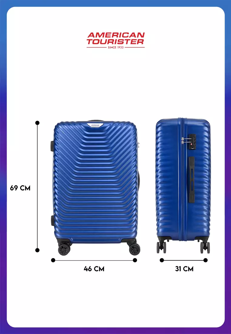 American Tourister Koper Hardcase Sky Cove 2 Pcs Set 20,25 Inch - Oxford Blue