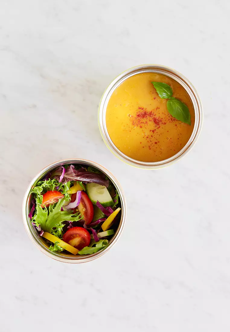 Zoku 16oz Orange Neat Jar  - Tempat Makan, Tempat Sup,  Tempat Makan Berkuah