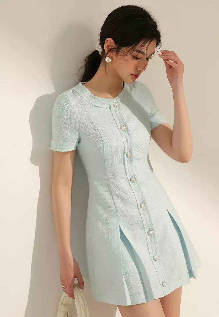 Buy AIR SPACE Tweed Flare Mini Dress 2026 Online | ZALORA Philippines