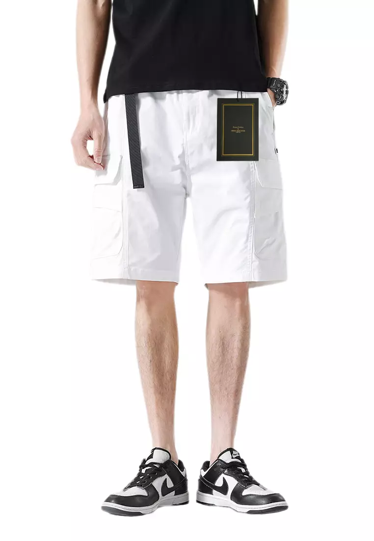 Men's 100 polyester cargo shorts outlet