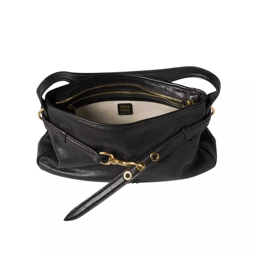 Reguler Aventure Nappa Leather Bag Black