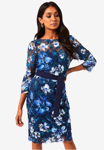 Jual Paper Dolls Print Crochet Midi Dress Original Zalora