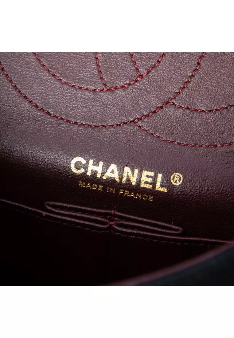 Pre-Loved Chanel Quilted Jersey Reissue 2.55 Double Flap 225