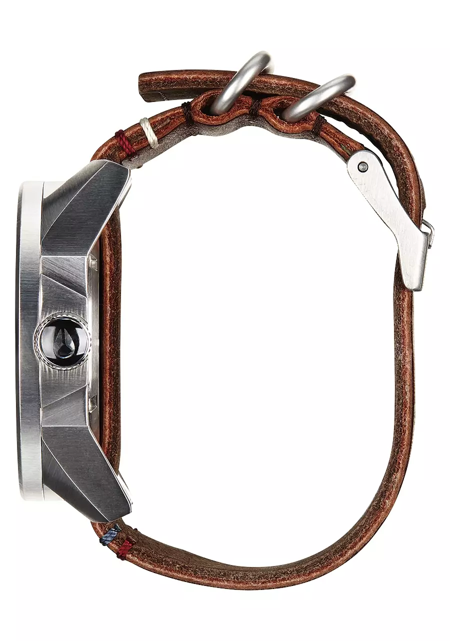 Nixon Coporal Black Brown Leather Strap