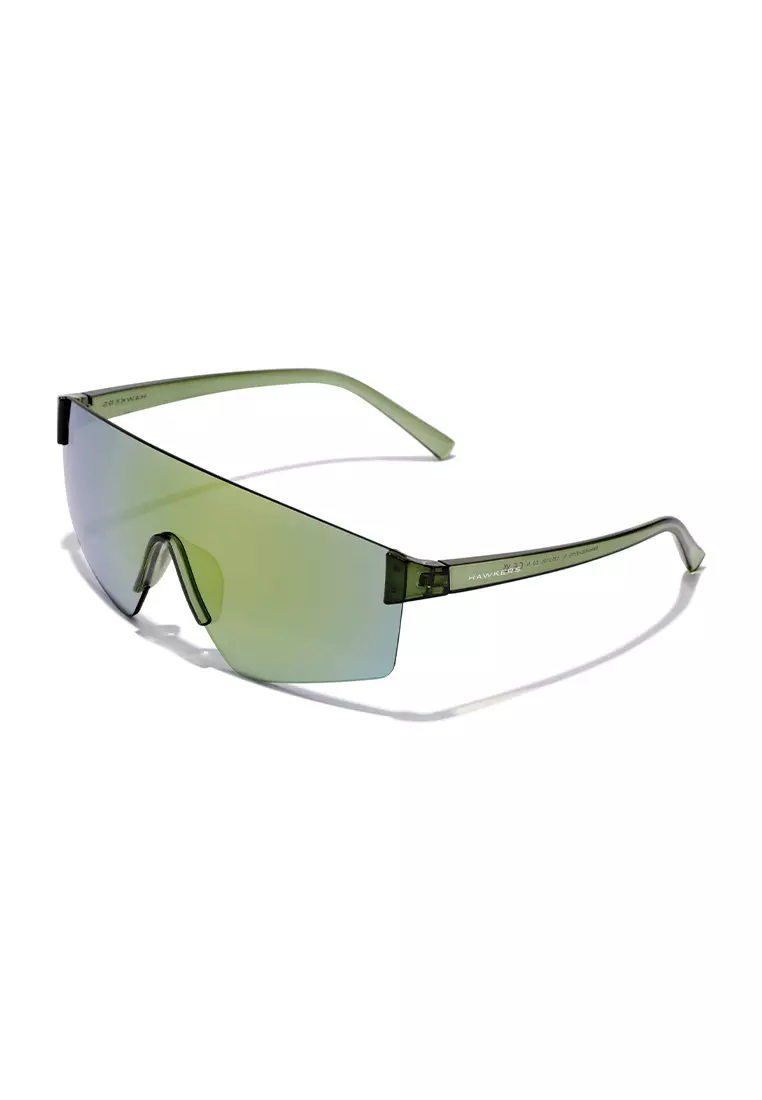 HAWKERS Forest Green Acid Aero Sunglasses For Men And Women, Unisex. Official Product Designed In Spain