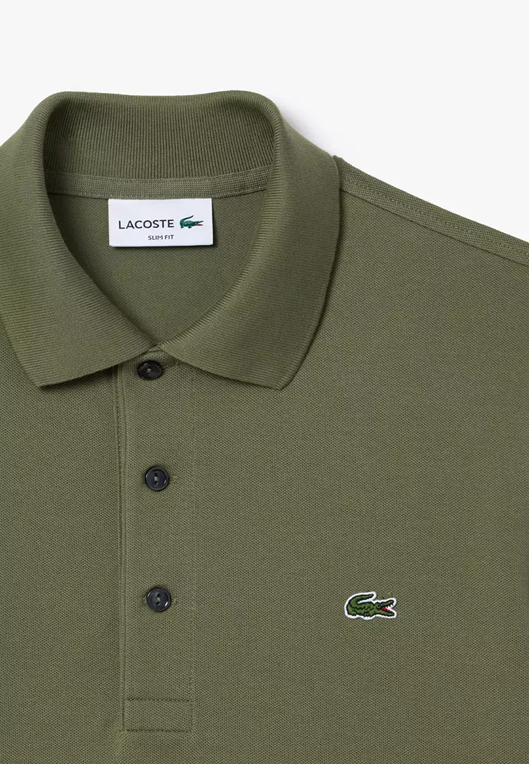Slim Fit Stretch Mini Piqué Polo Shirt