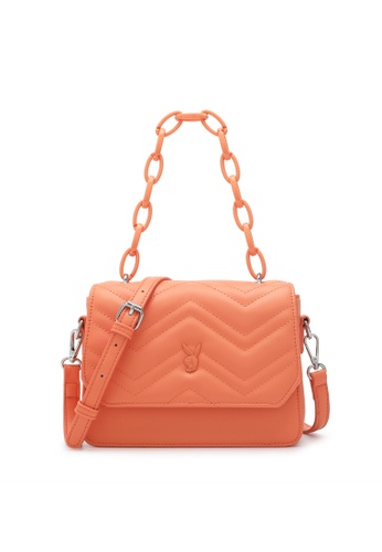 PLAYBOY BUNNY orange Women's Hand Bag / Top Handle Bag / Shoulder Bag 4C76FACCF643C4GS_1