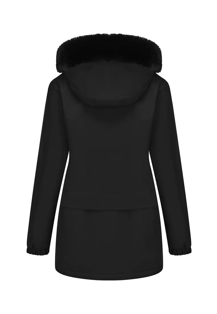 Faux Fur Hooded Cotton Coat AD-N25CL80