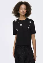 Black/Silver Flower