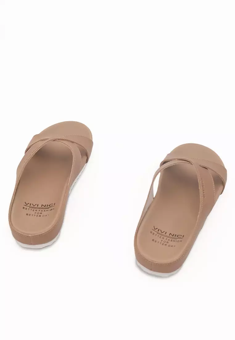 VIVI NICI - Melly Sandal Wanita Mocca