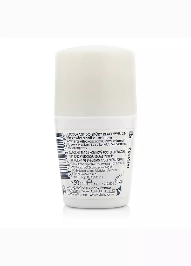 VICHY - 24Hr Deodorant Dry Touch Roll-On  (For Sensitive Skin) 50ml/1.69oz