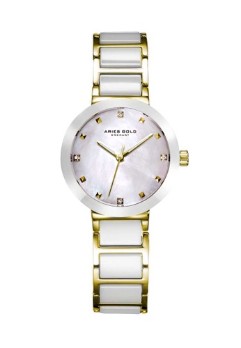 Aries Gold 白色 Aries Gold Enchant Persia White and Gold Watch 4B393AC9C68595GS_1
